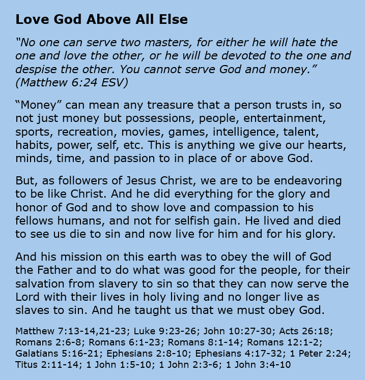 Love God Above All Else – Walking Wounded